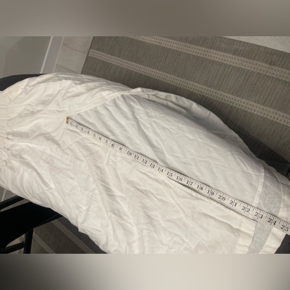 Abercrombie & Fitch linen cotton blend high slit maxi skirt L - Picture 9 of 9